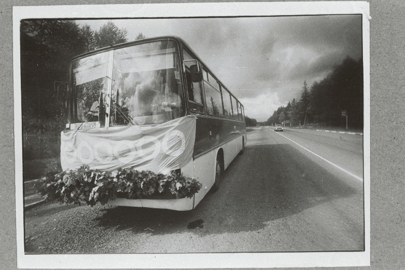 Tartu Autobussipargi kiirbuss “Ikarus”, mis on sõitnud miljon kilomeetrit ilma kapitaalremondita.