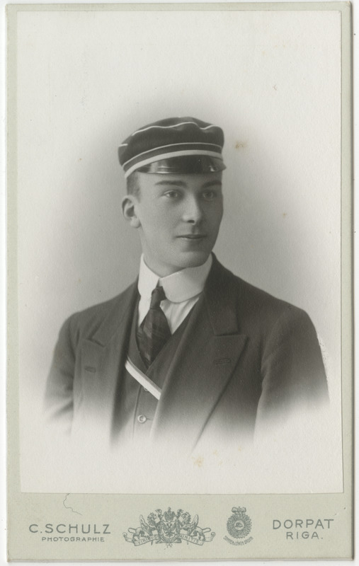 Korporatsioon "Estonia" liige Artur von Kursell, portreefoto