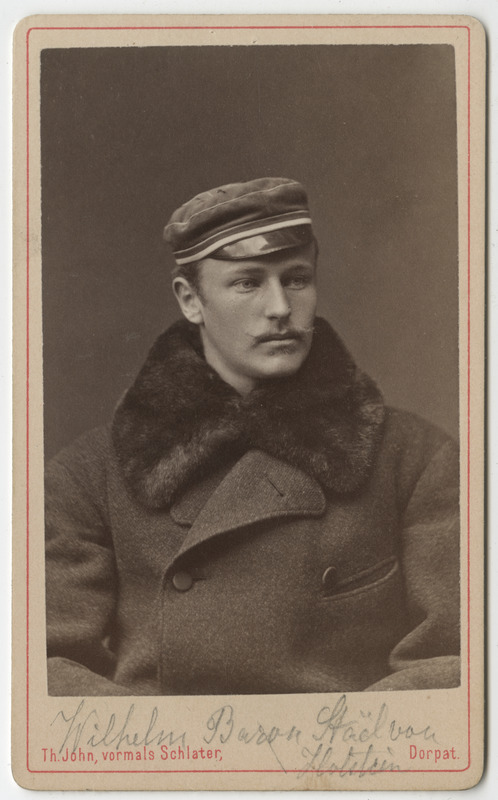Korporatsiooni "Livonia" liige parun Wilhelm Stael von Holstein, portreefoto