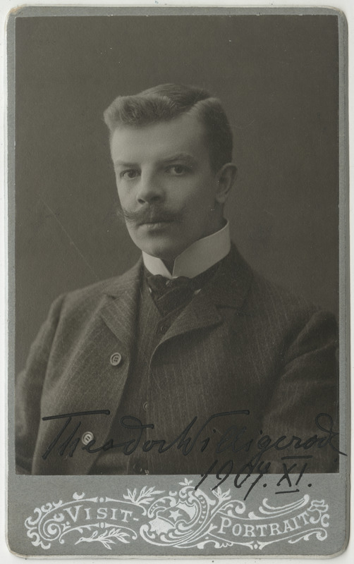 Pastor Theodor Willigerode tudengina, portreefoto