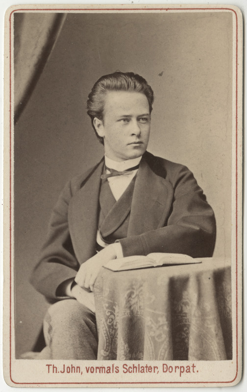 Korporatsioon "Estonia" liige Alexander Selenkoff, portreefoto