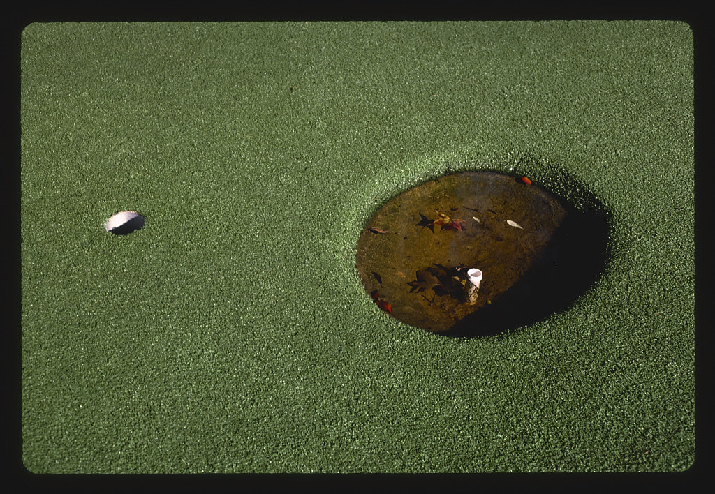 Big hole and small hole, Plantation Falls Legendary Golf, Hilton Head Island, South Carolina (LOC)