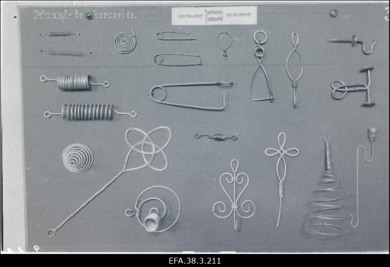 Budapesti Pedagoogilise Seminari ja koolide näituse eksponaate.