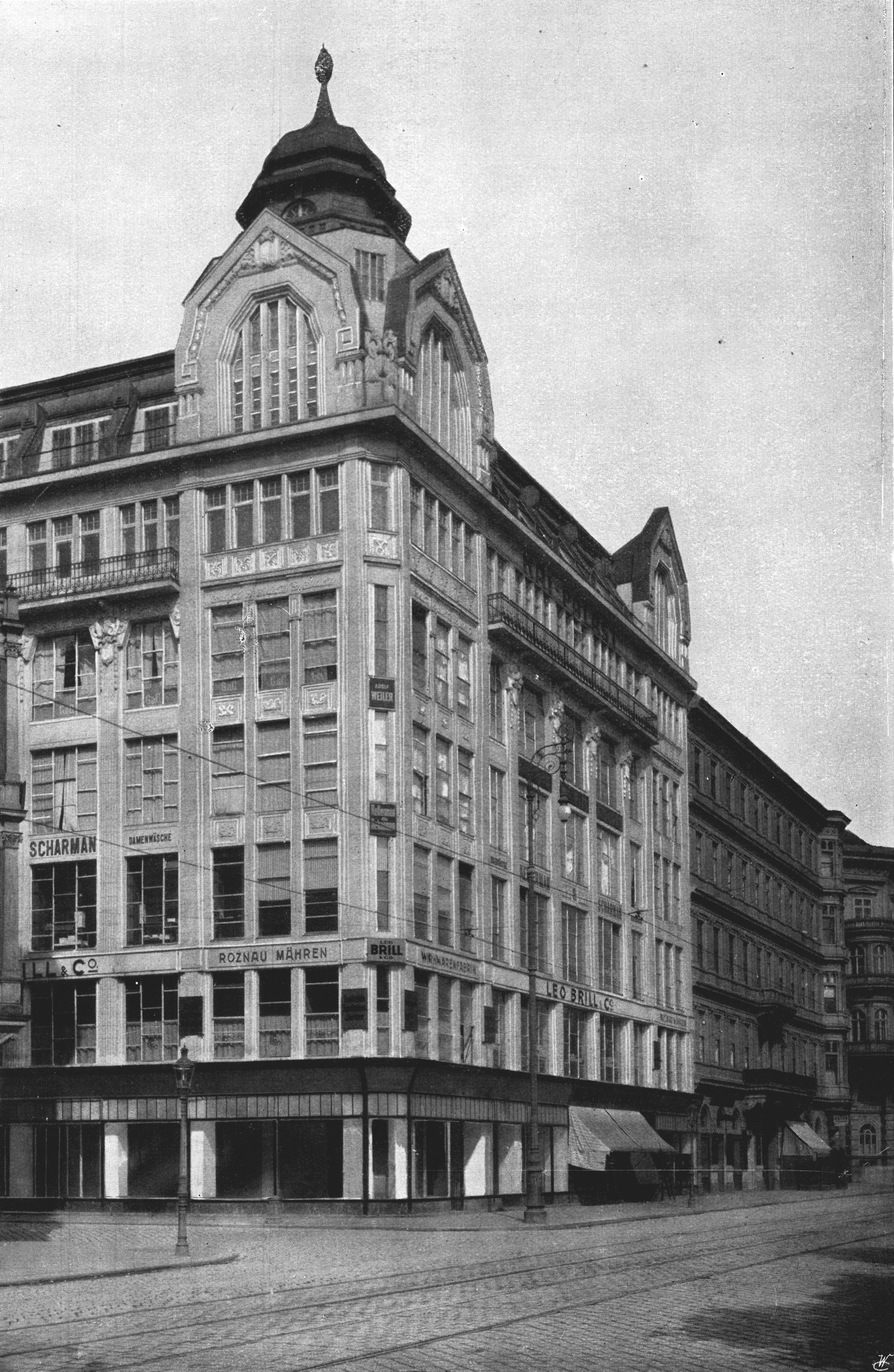 Kai-Palast, Vienna, ca. 1913 - Kai-Palast, Franz-Josefs-Kai 47, 1010 Wien. Architekt: Ignaz Reiser