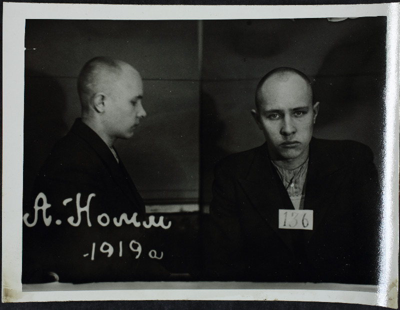 Vangifoto Nõmm, Aleksander Juhani p. (s. 1919). ja teiste uurimistoimikust.