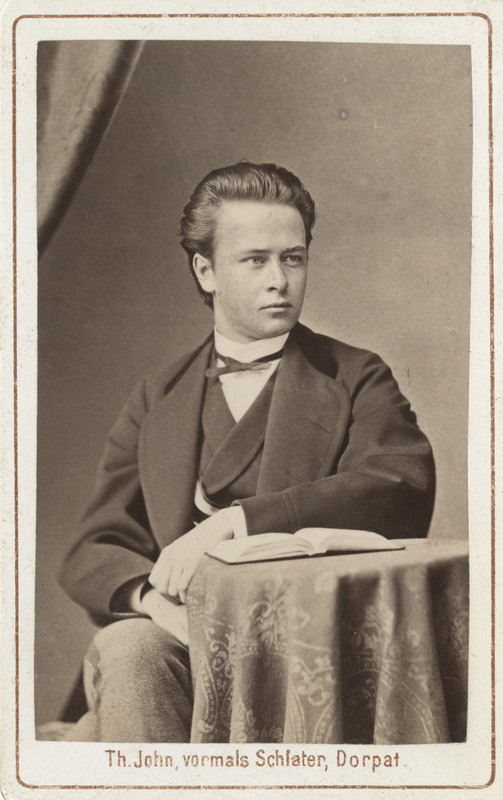 Korporatsioon "Estonia" liige Alexander Selenkoff, portreefoto