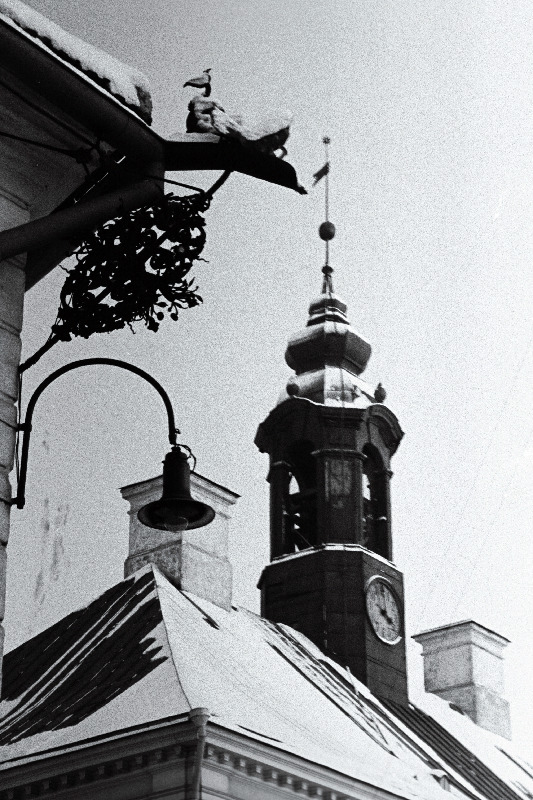Vaade Tartu Raekoja tornile.