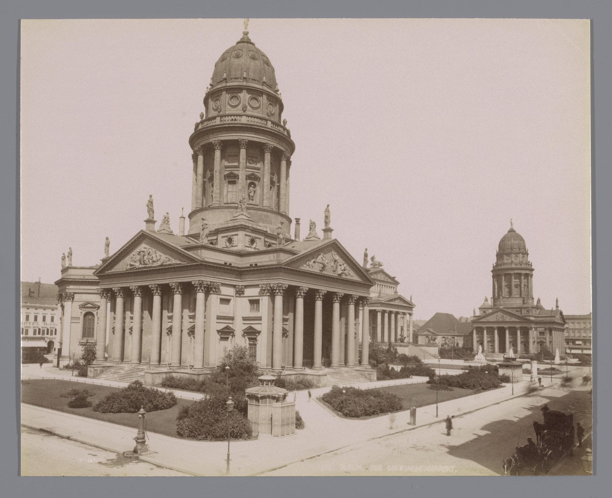 Gezicht op de Gendarmenmarkt in Berlijn, Berlin, Der Gendarmenmarckt