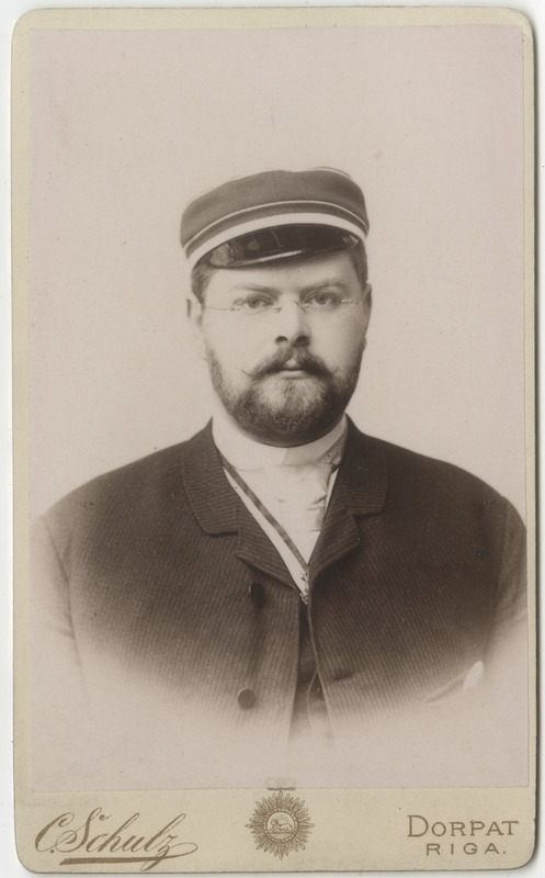 Korporatsioon "Estonia" liige Alexander von Harder, portreefoto