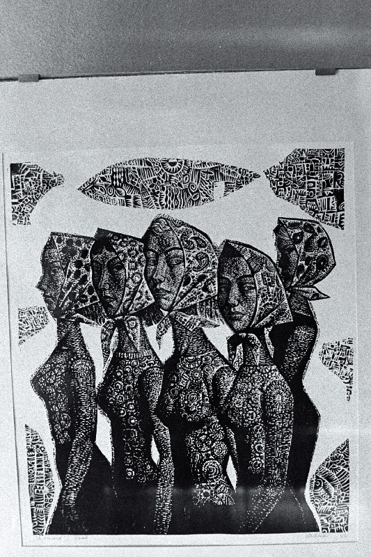 Herald Eelma. Tüdrukud. Linool. 1969.