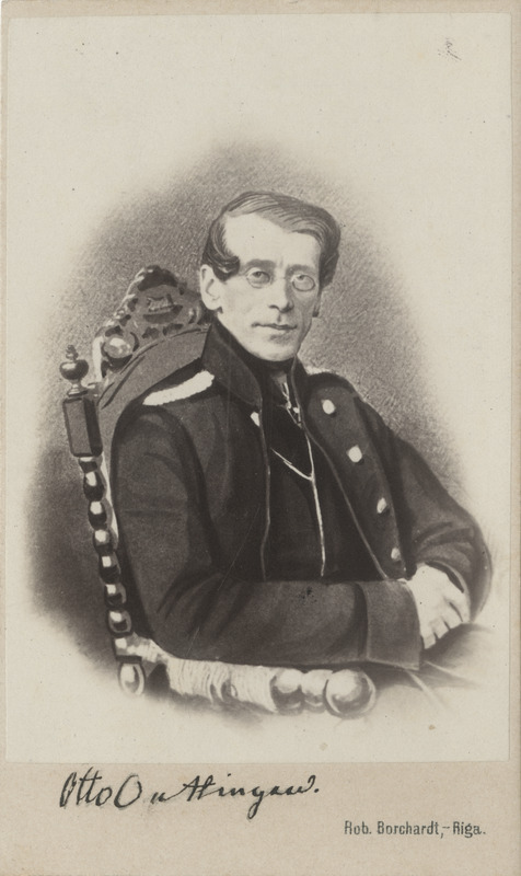 Korporatsiooni "Livonia" vilistlane Otto von Oettingen, arvatavasti koopia fotost