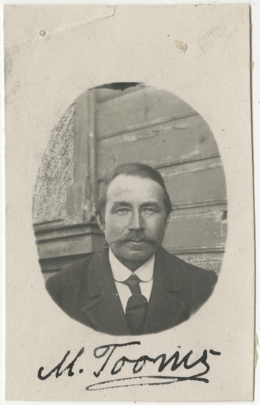 Mihkel Tooms, eesti postimees Kolga -Jaanis, foto