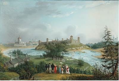 Hau-Narva - View of the Ivangorod Fortress from Narva