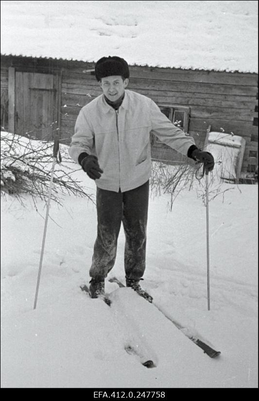 NSV Liidu suusatamise meistrivõistluste ajal Otepääl.
