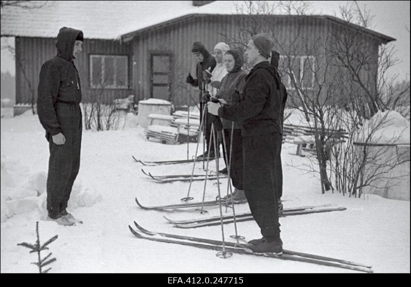 NSV Liidu suusatamise meistrivõistluste ajal Otepääl.