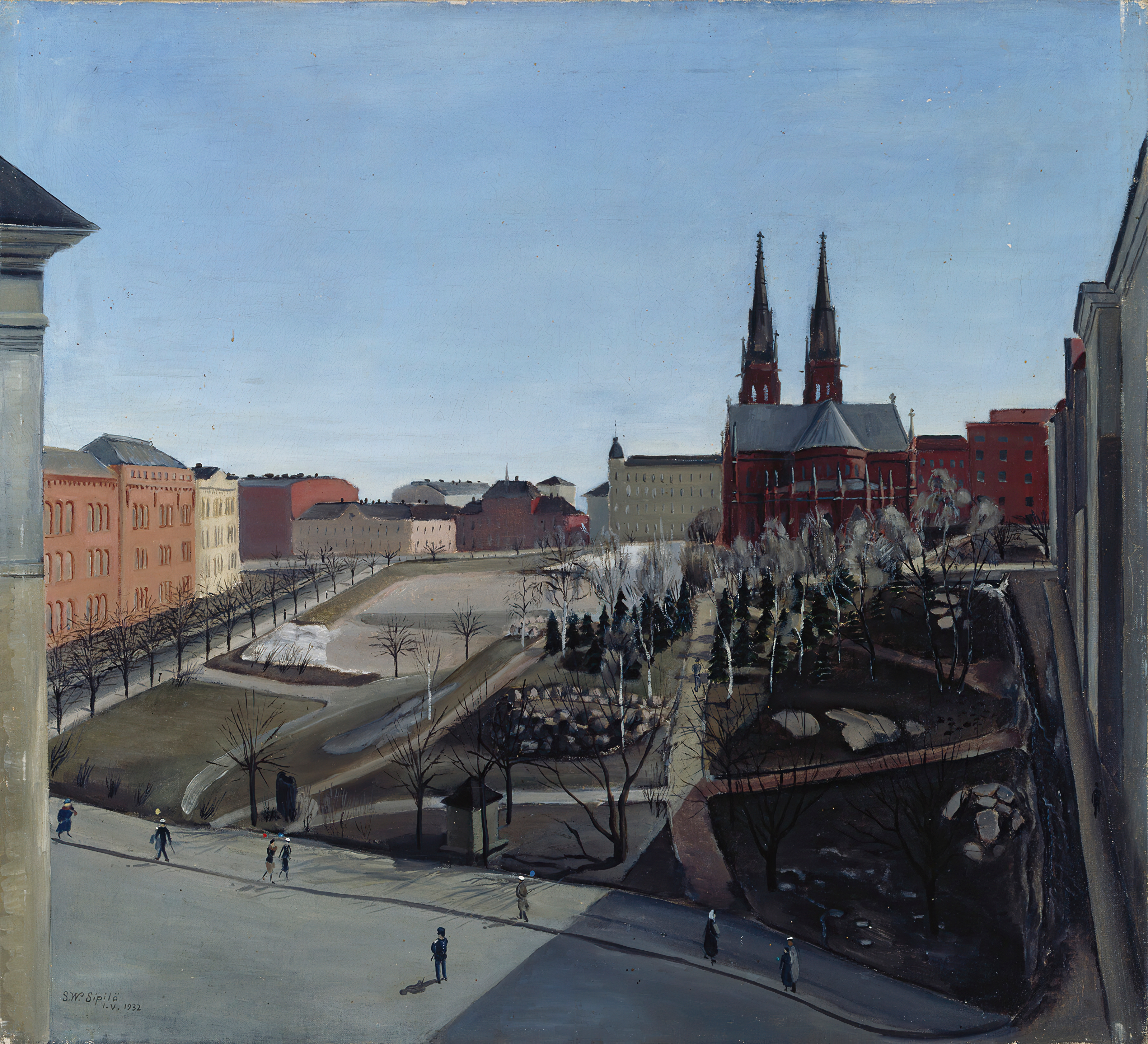 Sulho Sipilä The First of May (1932) - Painting by Finnish artist Sulho Sipilä (1895 - 1949) The First of May (1932)