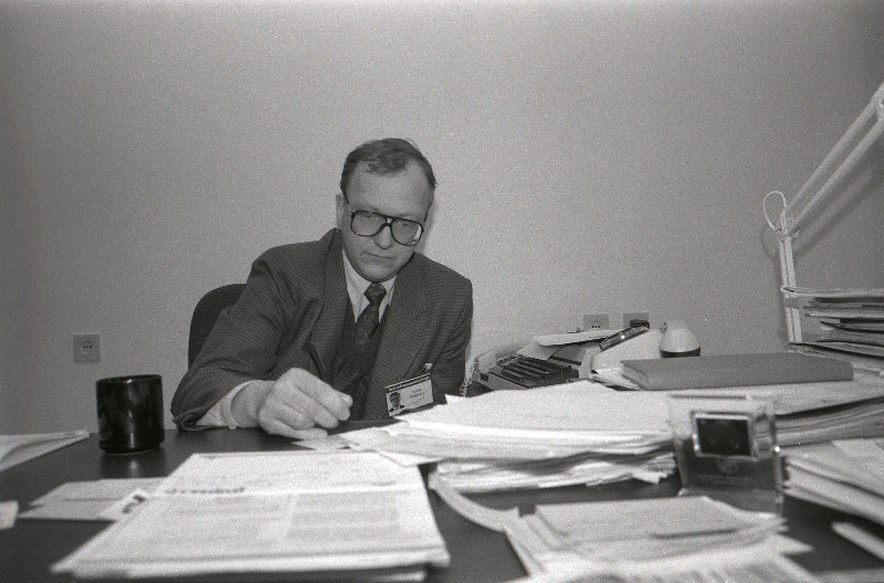 Eesti Rahvusraamatukogu teenindusdirektor Kalju Tammaru.