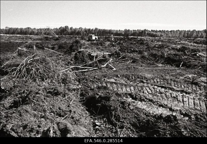 Maaparandustööd Viru kolhoosis.