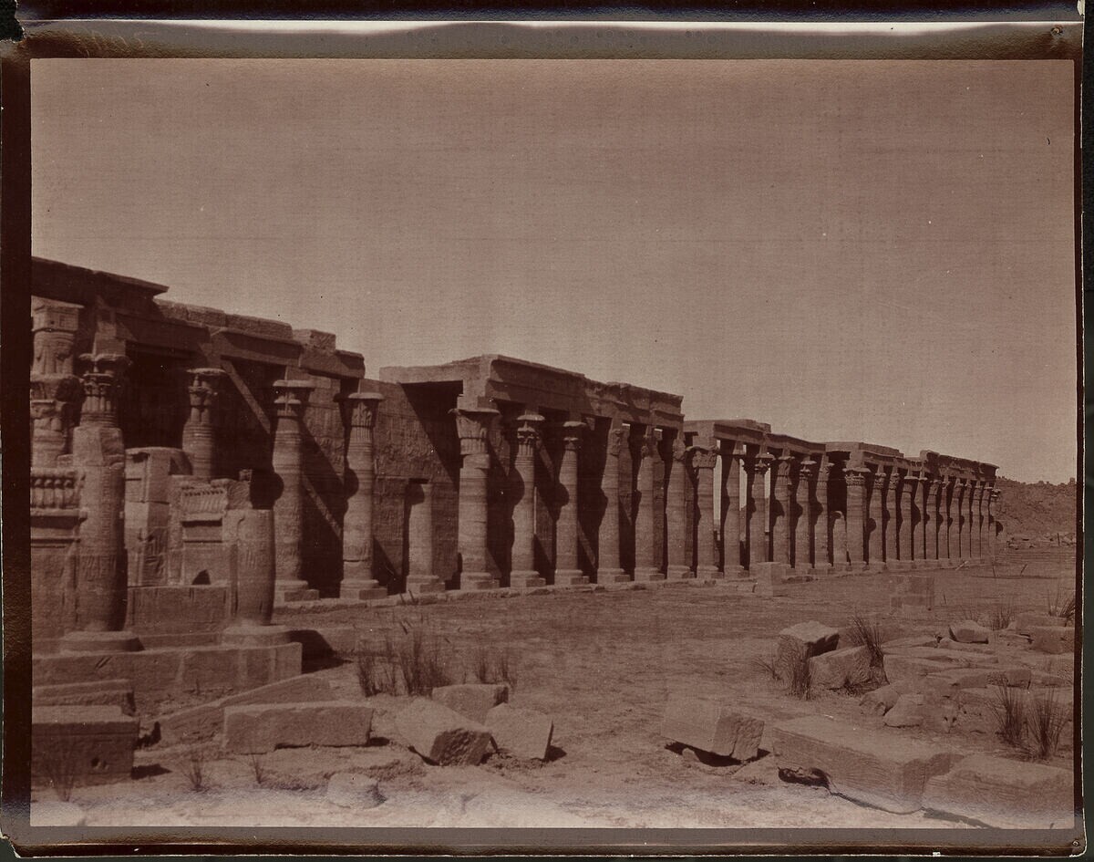 Temple colonnades in Egypt, Schellal? -