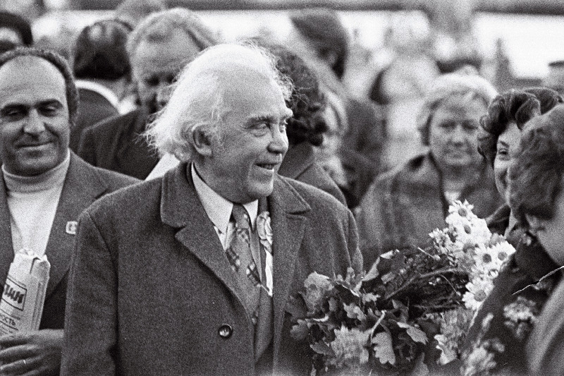Gustav Ernesaks juubelilaulupeol.