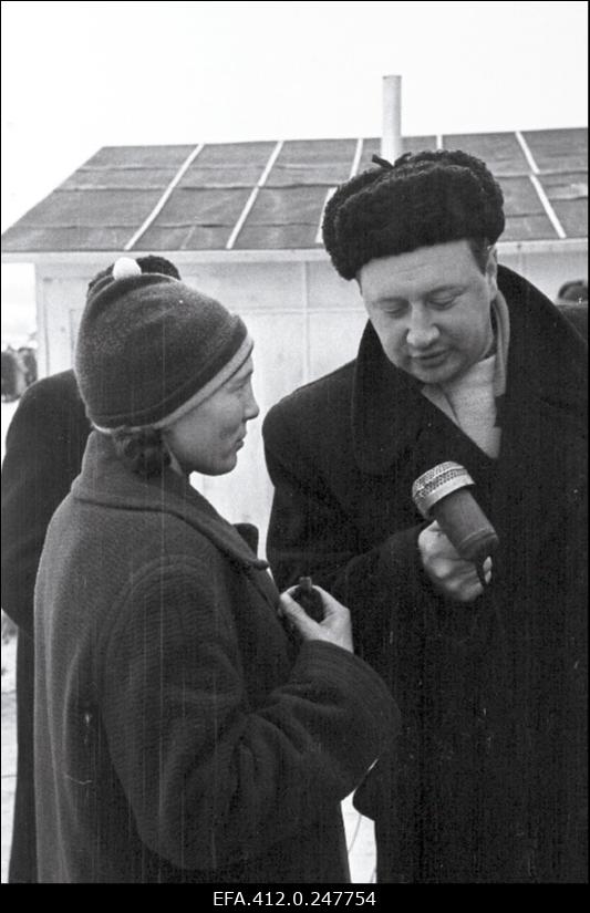 NSV Liidu suusatamise meistrivõistluste ajal Otepääl.