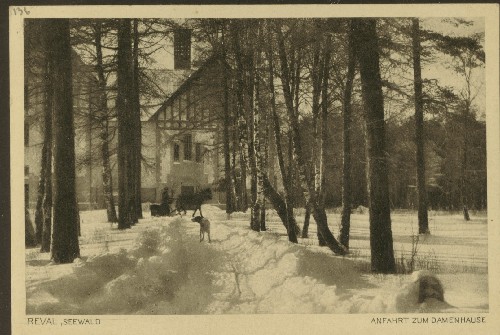 Seewald. Anfahrt zum Damenhaus (arhitekt Rosenbaum).