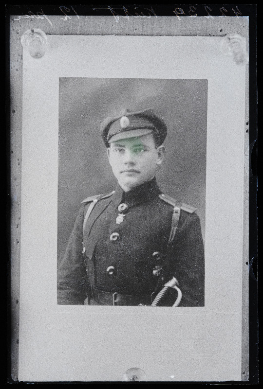 Sõjaväelase foto, (21.01.1924 fotokoopia, tellija Kütt).