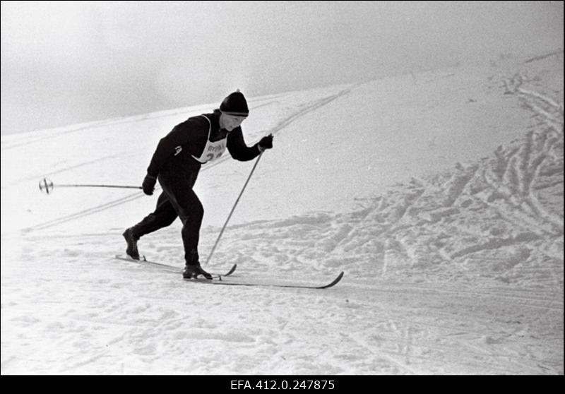 NSV Liidu suusatamise meistrivõistluste ajal Otepääl.