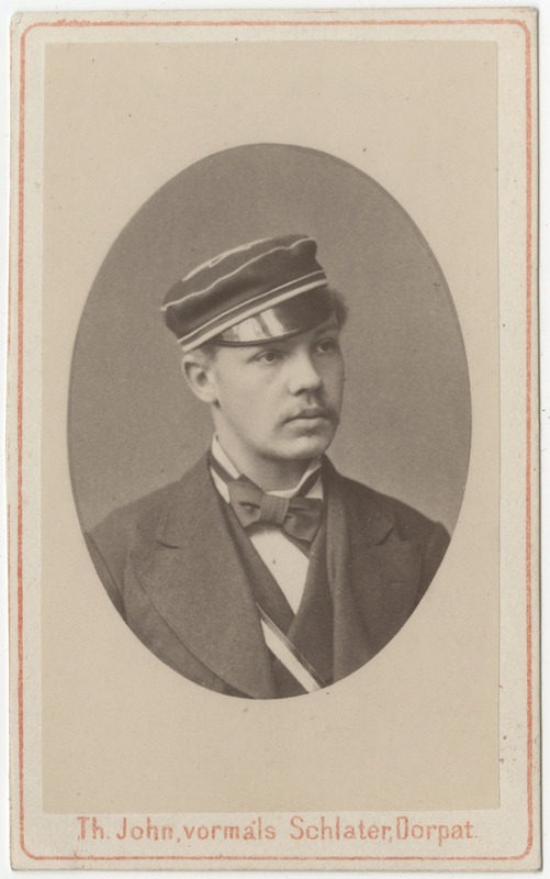 Korporatsioon "Estonia" liige Erich von Samson-Himmelstjerna, portreefoto