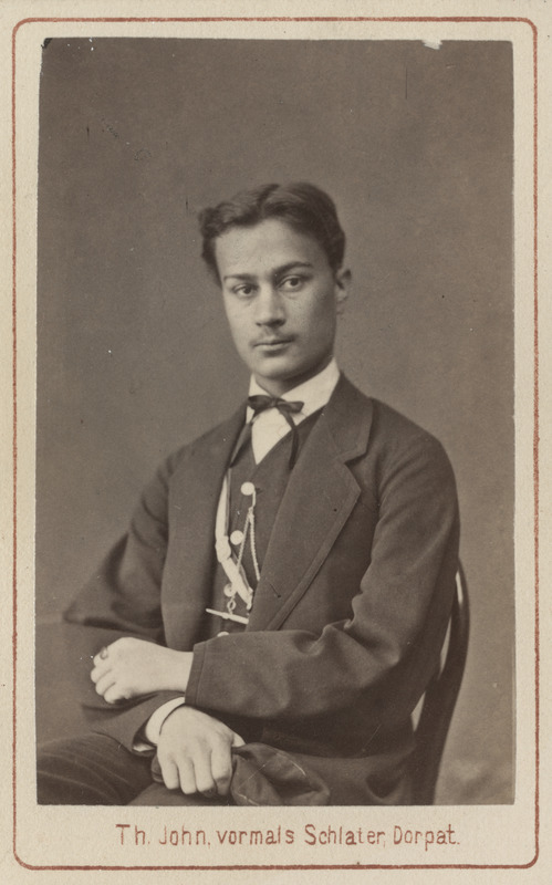 Korporatsioon "Estonia" liige Konstantin von Traubenberg, portreefoto