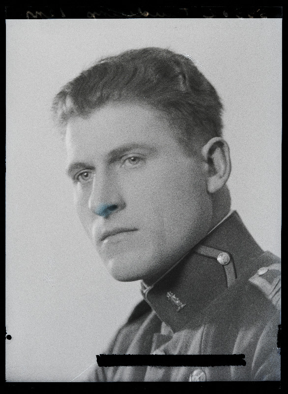 Sõjaväelane, vanemallohvitser Tuudelepp [Tuudelep], Sakala Üksik Jalaväepataljon.
