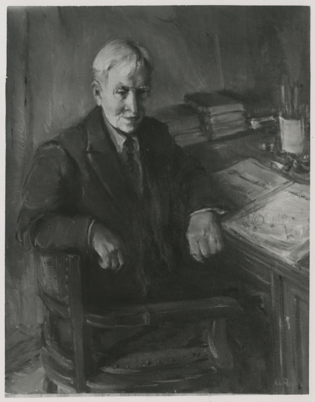Helilooja Aleksander Läte portree, Gustav Raua õlimaal