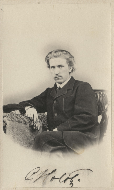 Korporatsiooni "Livonia" liige Carl von Holst, portreefoto