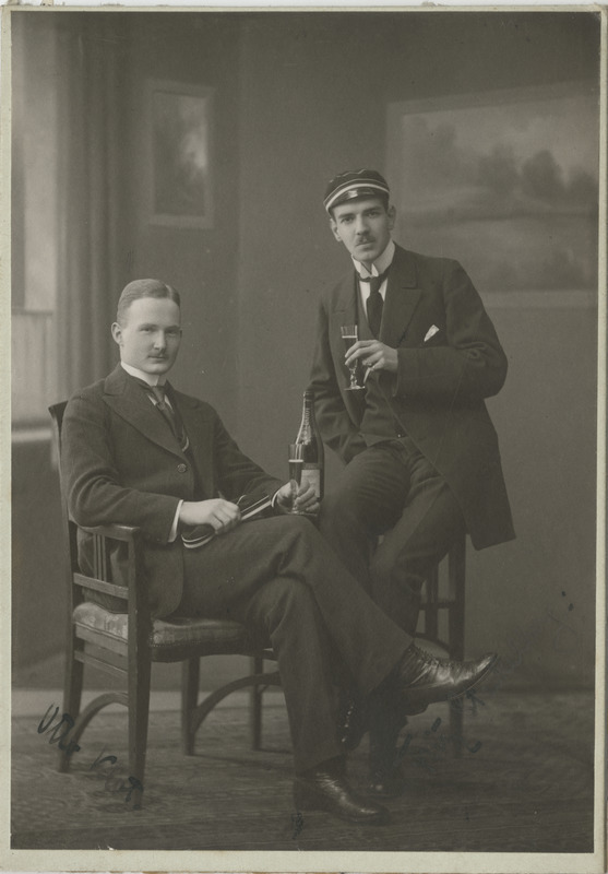 Korporatsiooni "Livonia" liikmed Friedrich Stackelberg ja tema akadeemiline isa Otto von Klot