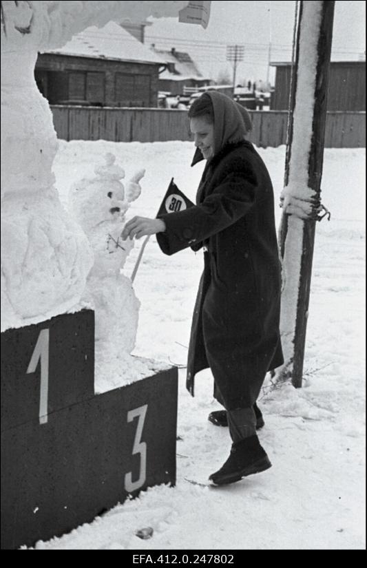 NSV Liidu suusatamise meistrivõistluste ajal Otepääl.