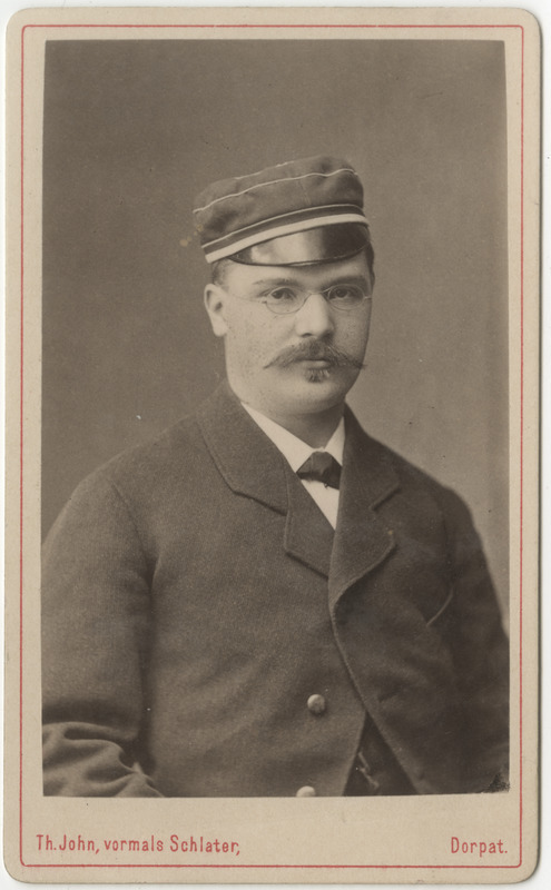 Korporatsioon "Estonia" liige Otto Hofmann, portreefoto