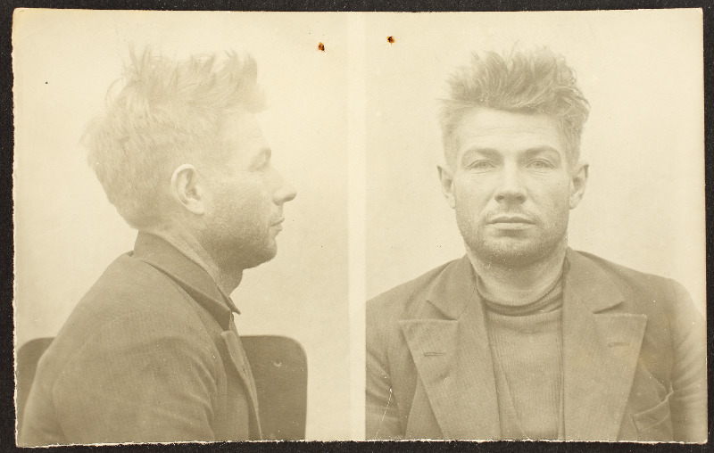 Elmar Kukk otse- ja külgvaates (uurimistoimiku foto)