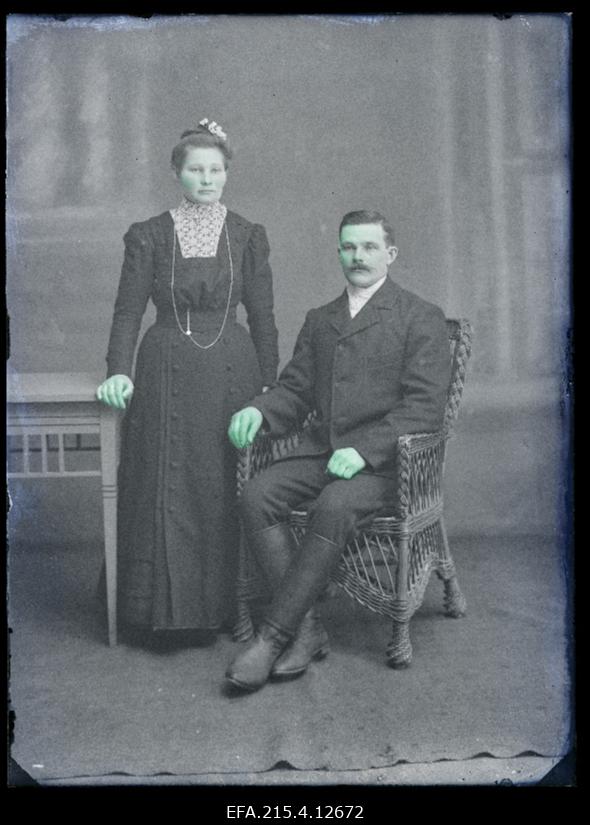 Aadu Soome abikaasaga.