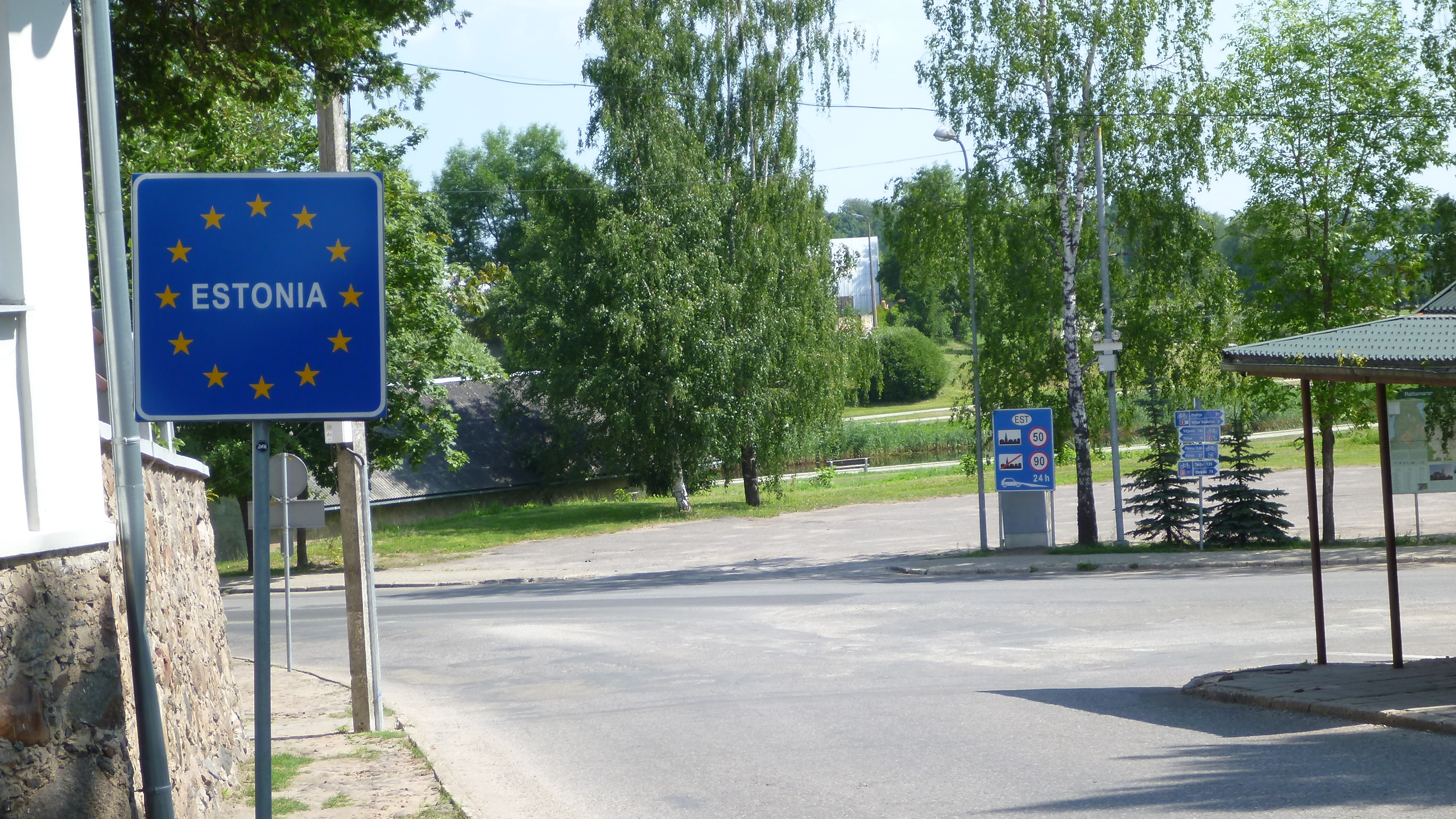 Valka–Valga border 2 - The border between Latvia and Estonia in Valka