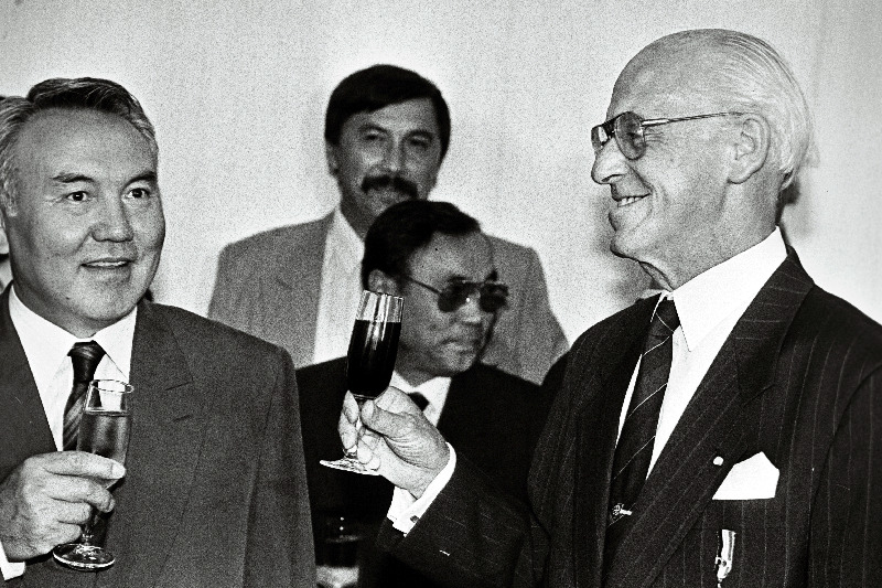 Kasahstani president Nursultan Nazarbajev, Lennart Meri