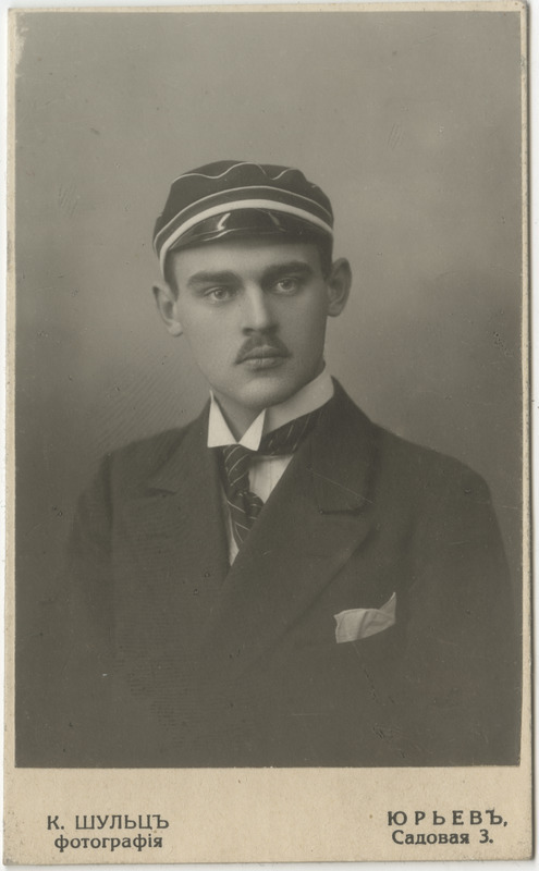 Korporatsioon "Estonia" liige Waldemar Thomson, portreefoto