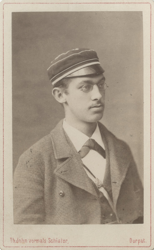 Korporatsioon "Estonia" liige John Scheel, portreefoto