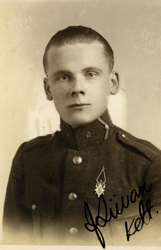 Sõjaväe Ühendatud Õppeasutused. Kadett Julius Liivak.