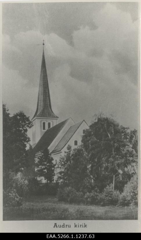 Audru luteriusu kirik. Fotokoopia