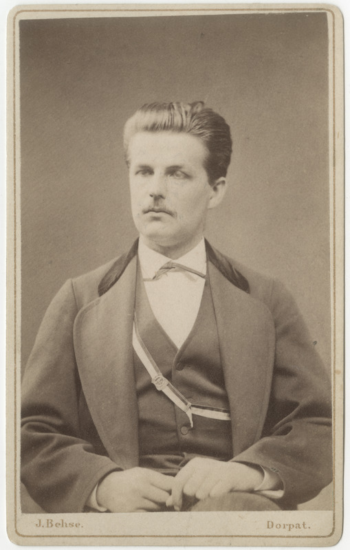 Korporatsioon "Estonia" liige Walter von Gruenewaldt, portreefoto