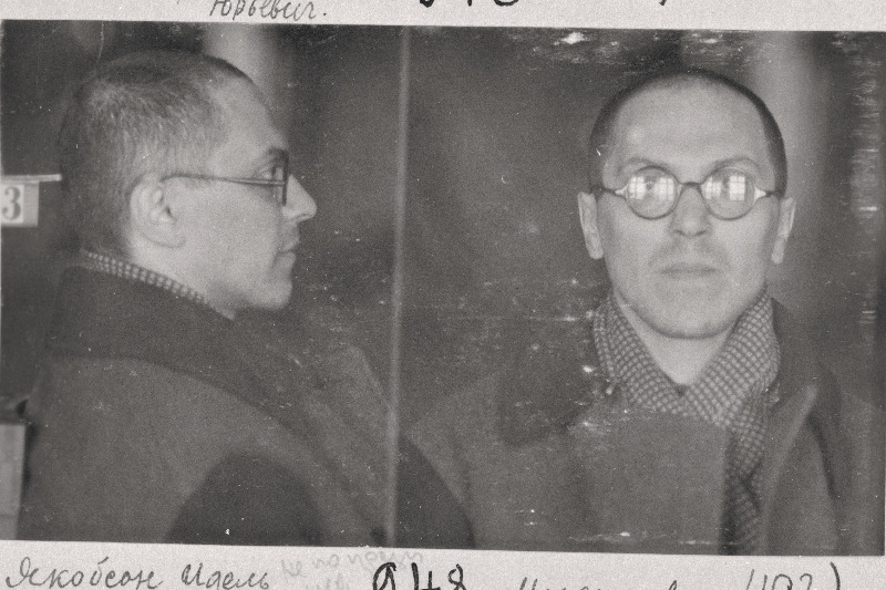 Illegaalse Kommunistliku Partei põrandaaluse trükikoja trükkal Tallinn-Järvel, 1932.a. 12 aastaks sunnitööle mõistetud Läti kodanik Idel Israeli poeg Jakobson enne amnesteerimist.