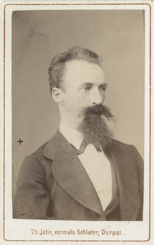 Korporatsioon "Estonia" liige Rudolf von Gruenewaldt, portreefoto