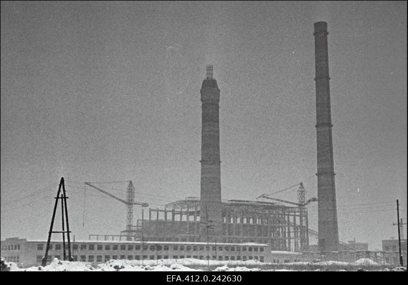 Balti Soojuselektrijaama ehitusel.