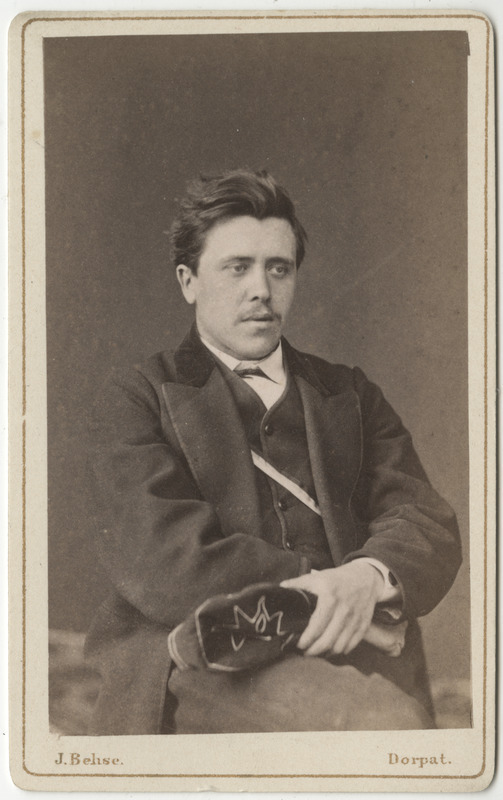 Korporatsioon "Estonia" liige Georg von Falck, portreefoto