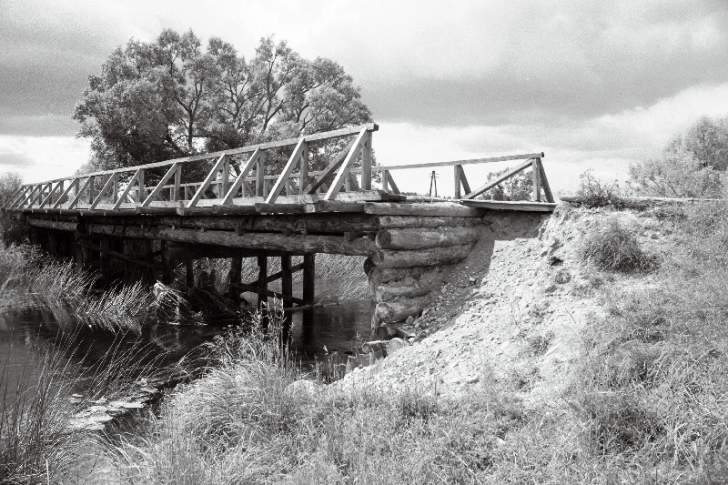 Halliste jõe Läti puitsild Tipu külas, (endine Läti küla).